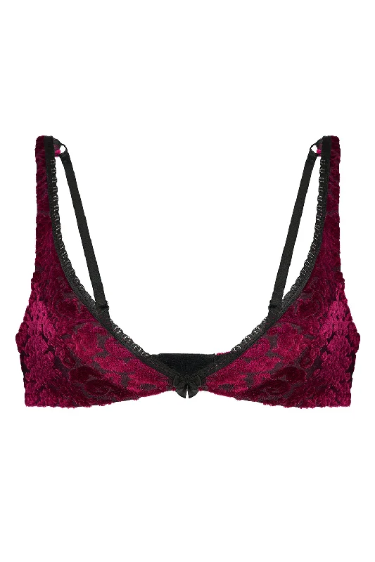 Plus - size bras designed for larger cup sizes and fuller figures Francesca ruby soft bra Plus - size bras designed for larger cup sizes and fuller figures Francesca ruby soft bra