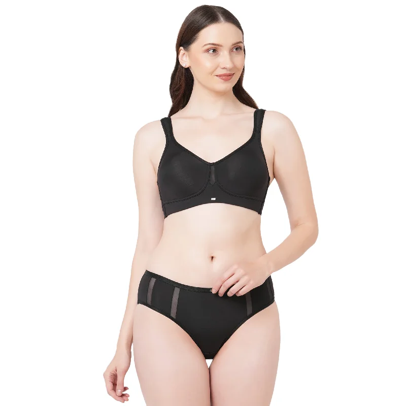 Sports bras for high - impact activities and workouts Full Coverage Minimiser Bra with High Waist Brief Set-328-1328 Sports bras for high - impact activities and workouts Full Coverage Minimiser Bra with High Waist Brief Set-328-1328