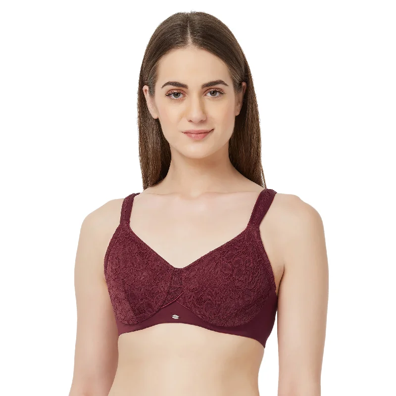 Bra with a reversible design for double the style options Full Coverage Non Padded Wired Lace Bra - FB-610 Bra with a reversible design for double the style options Full Coverage Non Padded Wired Lace Bra - FB-610