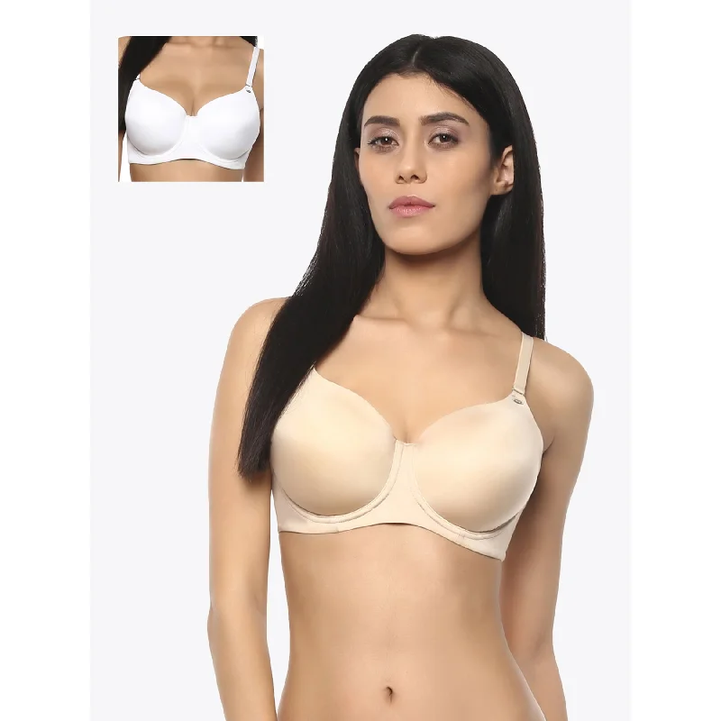 Padded bras to increase cup size and enhance shape Full Coverage Padded Wired Bra Pack of 2(COMBO CB-121 Padded bras to increase cup size and enhance shape Full Coverage Padded Wired Bra Pack of 2(COMBO CB-121