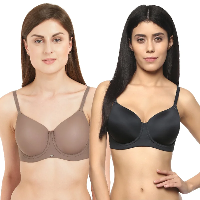 Bra with a plus - size front - closure for easy access Full Coverage Padded Wired Bra(PACK OF 2)-COMBO CB-121 Bra with a plus - size front - closure for easy access Full Coverage Padded Wired Bra(PACK OF 2)-COMBO CB-121