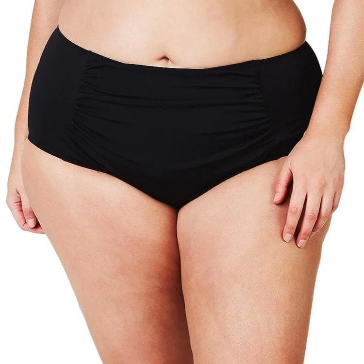 Bra with a plus - size seamless design for a smooth look Genevieve Gather Brief - Black Bra with a plus - size seamless design for a smooth look Genevieve Gather Brief - Black