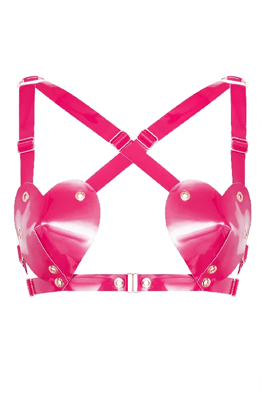 Full - cup bras providing maximum coverage and support​ Hearts Fuchsia bra by Secret Room