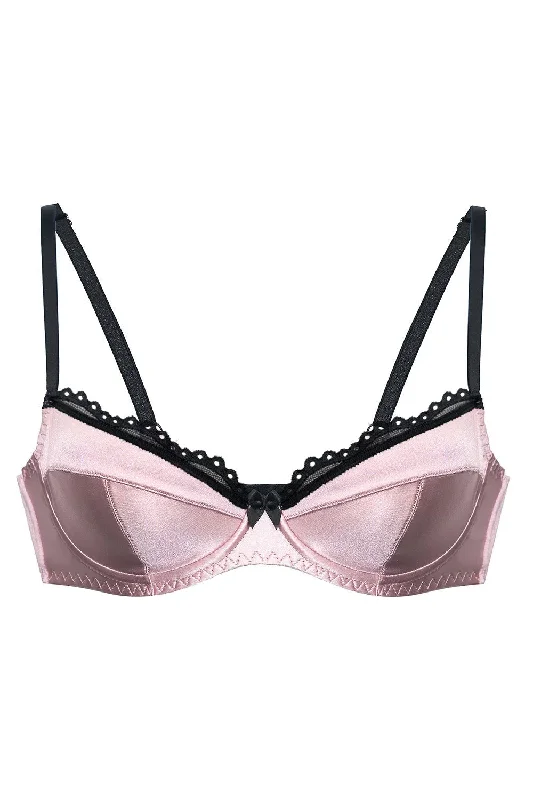 Bra with a push - up insert for extra cleavage on demand​ Lupessa pink bra