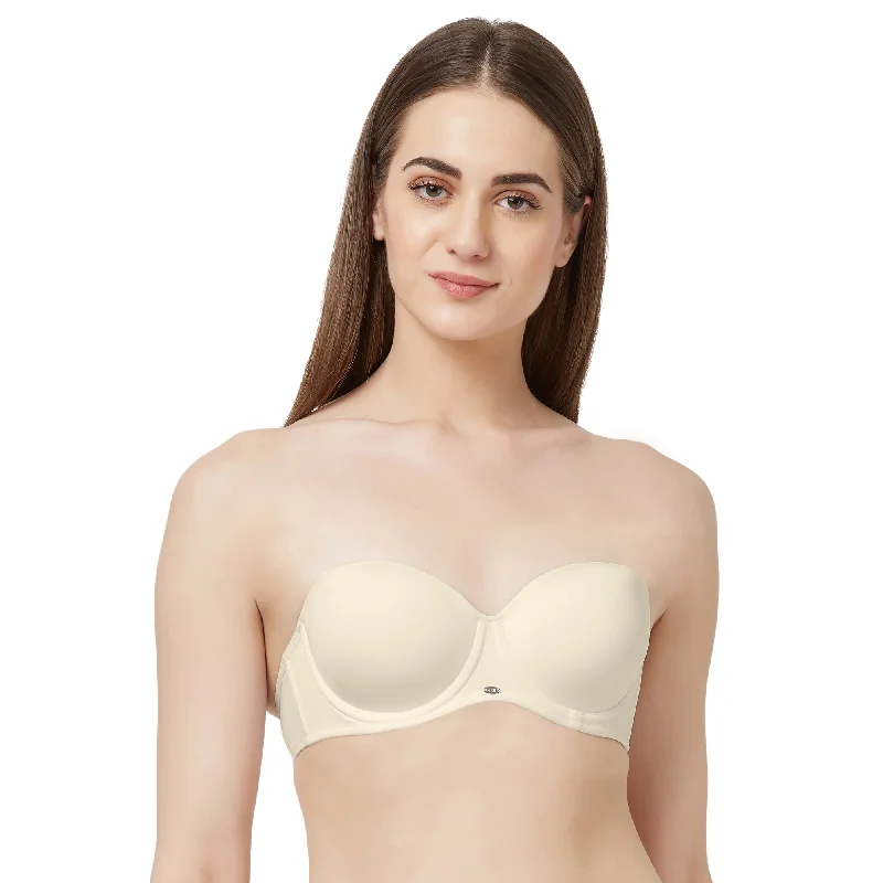 Bra with moisture - wicking lining for sweaty situations Medium Coverage Padded Wired Multiway Strapless Bra with Detachable Straps-FB-508A Bra with moisture - wicking lining for sweaty situations Medium Coverage Padded Wired Multiway Strapless Bra with Detachable Straps-FB-508A