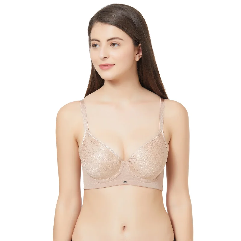 Bra with a quarter - cup design for a very revealing style Medium coverage Padded Wired T-shirt bra-CB-127 Bra with a quarter - cup design for a very revealing style Medium coverage Padded Wired T-shirt bra-CB-127