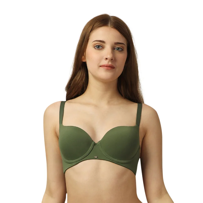 Bra with a push - up insert for extra cleavage on demand​ Medium Coverage Padded Wired T-shirt Bra-CB-135