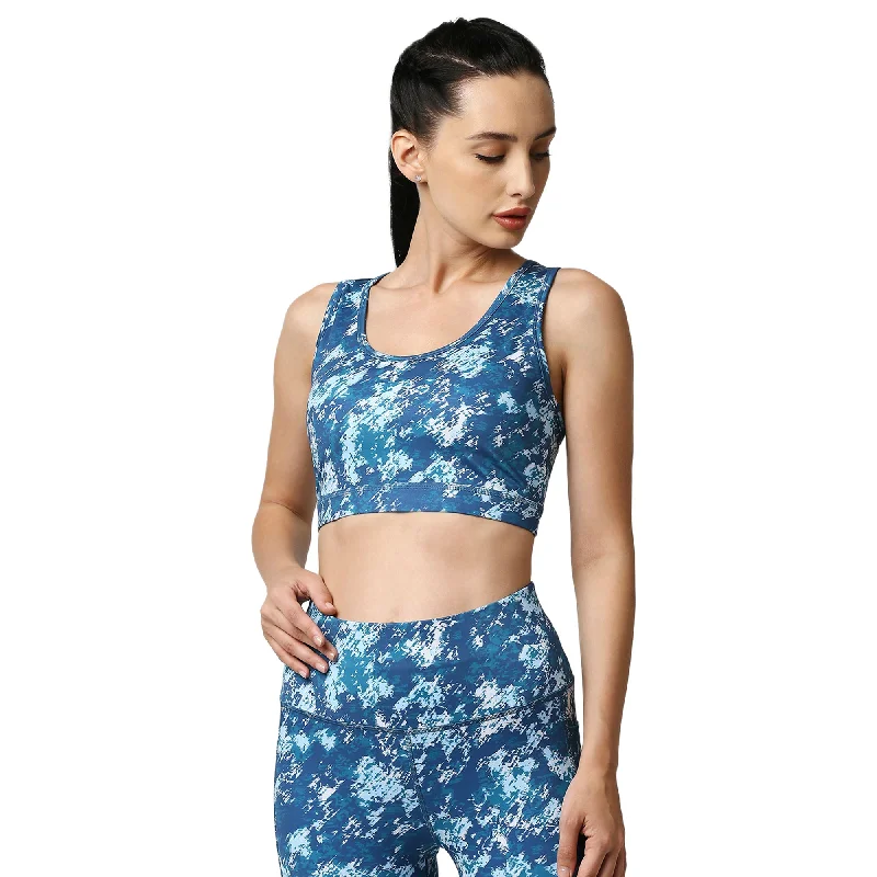 Bra with a single - strap design for a unique and modern style Medium Impact Racerback Sports Bra- AT-3 Bra with a single - strap design for a unique and modern style Medium Impact Racerback Sports Bra- AT-3