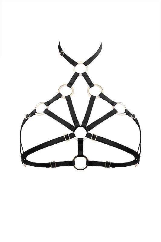 Bra with a wire - free band for a more comfortable underbust area Melinoya Black bra Bra with a wire - free band for a more comfortable underbust area Melinoya Black bra