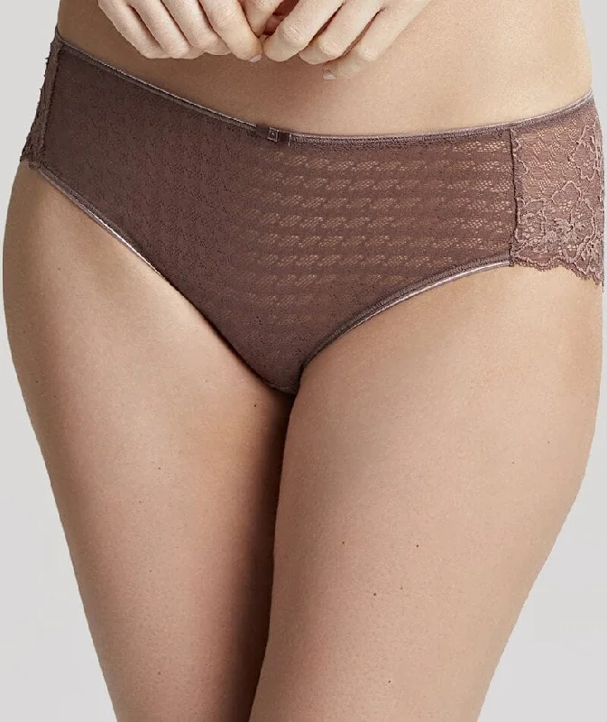 Nylon bras offering durability and stretch​ Panache Envy Brief - Chestnut