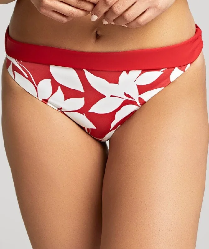 Full - cup bras providing maximum coverage and support Panache Oasis Brazilian Brief - Botanical Red Full - cup bras providing maximum coverage and support Panache Oasis Brazilian Brief - Botanical Red
