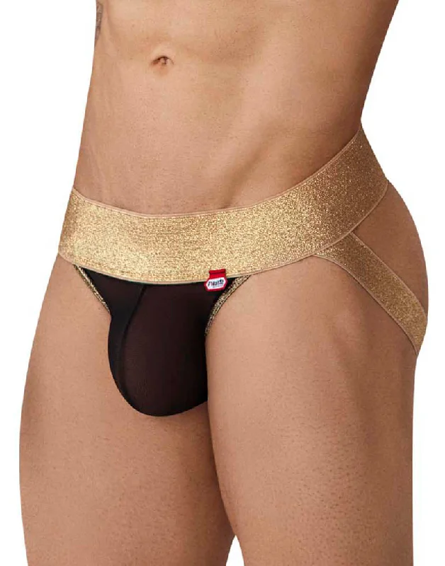 Bra with a gel - filled cup for extra comfort and support Pikante Argelia Jockstrap Black PIK-0981 Bra with a gel - filled cup for extra comfort and support Pikante Argelia Jockstrap Black PIK-0981