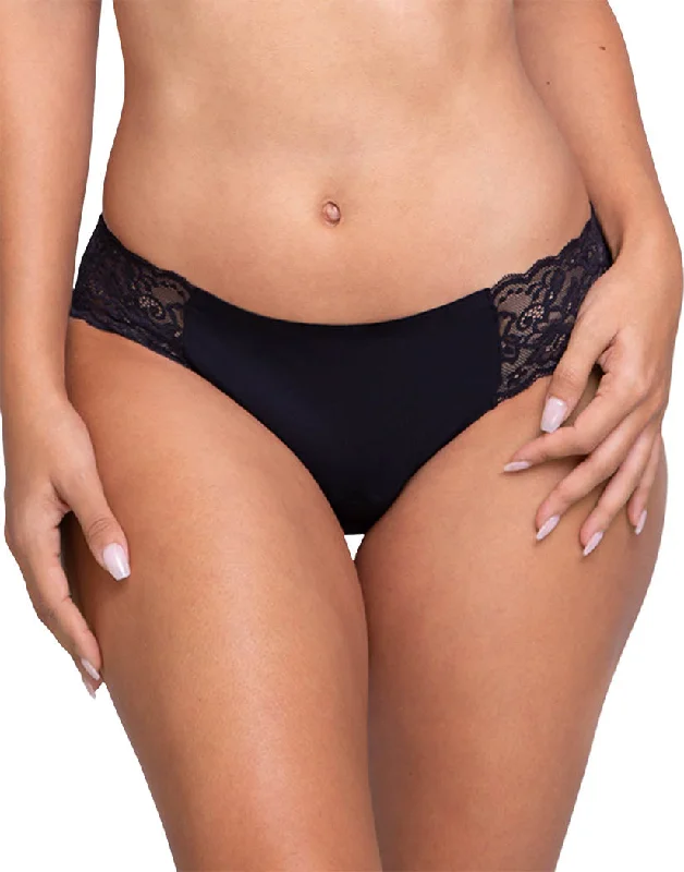 Bra with a bandeau style for a strapless and sleek look​ proof. Leakproof Lace Cheeky PFCY1002