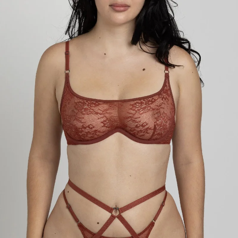 Lace bras for a feminine and elegant touch​ Rush Wired Bra Sugar