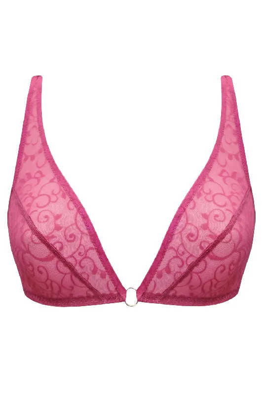 Padded bras to increase cup size and enhance shape​ Sandra Fuchsia soft bra