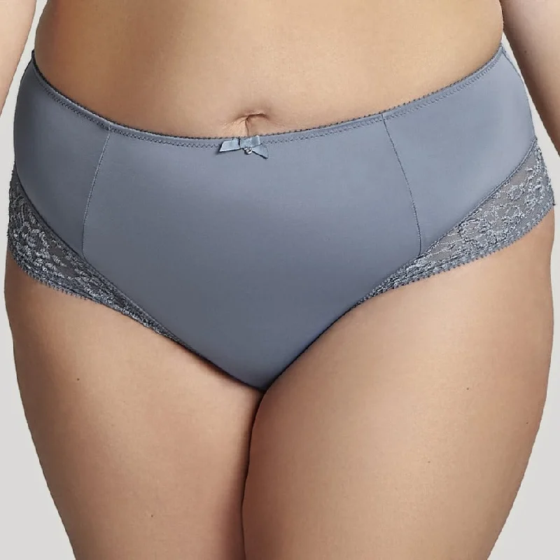 Bra with a lace - lined cup for a feminine and elegant look Sculptresse Roxie High Waist Brief - Slate Blue Bra with a lace - lined cup for a feminine and elegant look Sculptresse Roxie High Waist Brief - Slate Blue