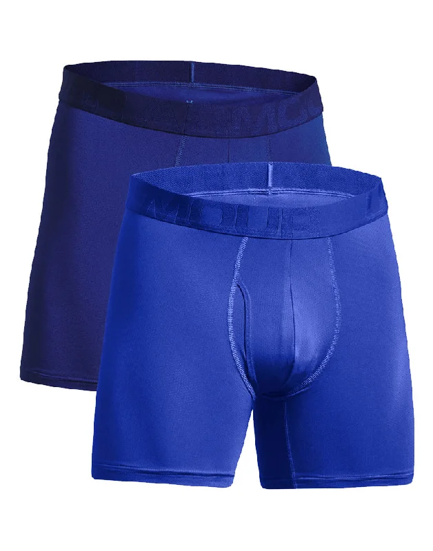 Bra with a seamless cup for a smooth silhouette​ Under Armour Tech Mesh 6" Boxerjock 2-Pack 1363623
