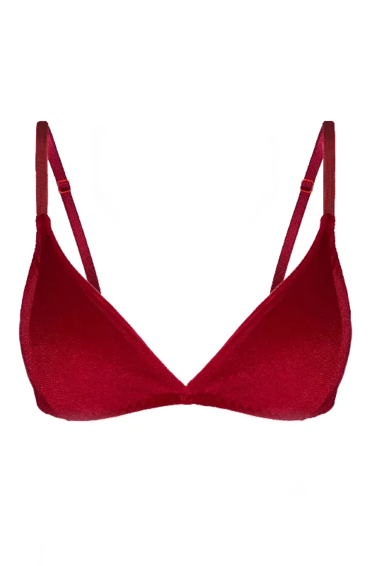 Back - closure bras with traditional hook - and - eye fastenings Velvetta berry soft bra Back - closure bras with traditional hook - and - eye fastenings Velvetta berry soft bra