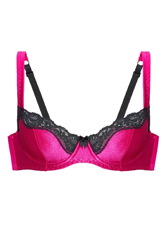 Bralettes for a trendy and comfortable alternative​ Virginia fuchsia bra