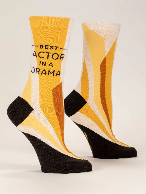 Women's cotton blend socks for breathabilityBest Actor In A Drama W-Crew Socks