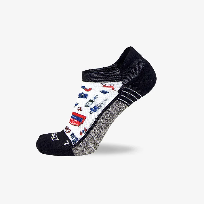 Women's compression socks for improved circulationChicago Doodle (No Show) Socks