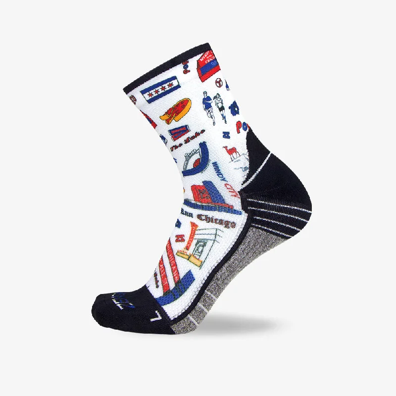 Women's microfiber socks for a lightweight optionChicago Doodle Socks (Mini-Crew)