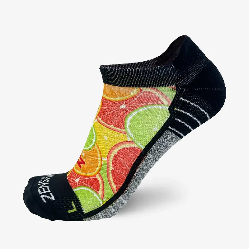 Women's ankle socks with a frilly edgeCitrus Running Socks (No Show)