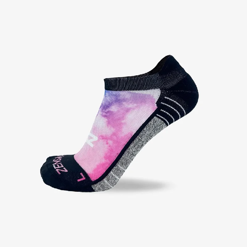 Women's satin - trimmed socks for a touch of eleganceColorful Clouds Running Socks (No Show) Women's satin - trimmed socks for a touch of eleganceColorful Clouds Running Socks (No Show)