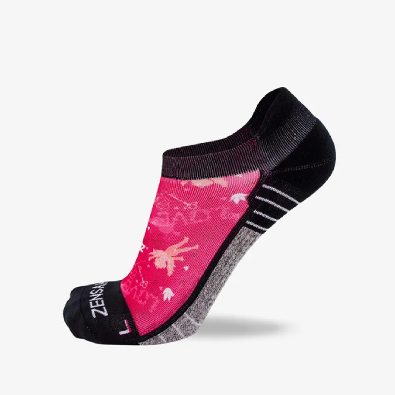 Women's ankle socks with a frilly edgeCupid Doodle Valentine's Socks (No Show)