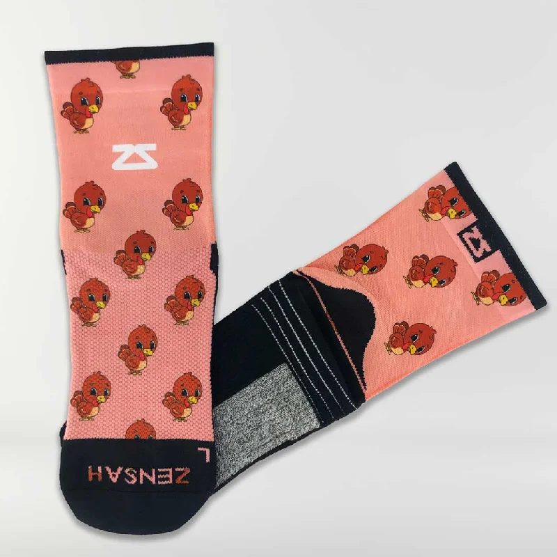Women's silk - lined socks for a luxurious feelCute Turkeys Socks (Mini Crew)