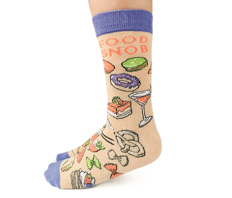 Women's spandex - infused socks for stretchFood Snob Socks