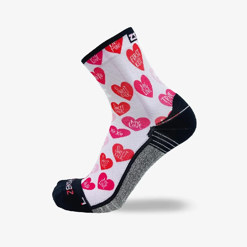 Women's non - slip socks for safetyHeart Phrases Socks (Mini-Crew)