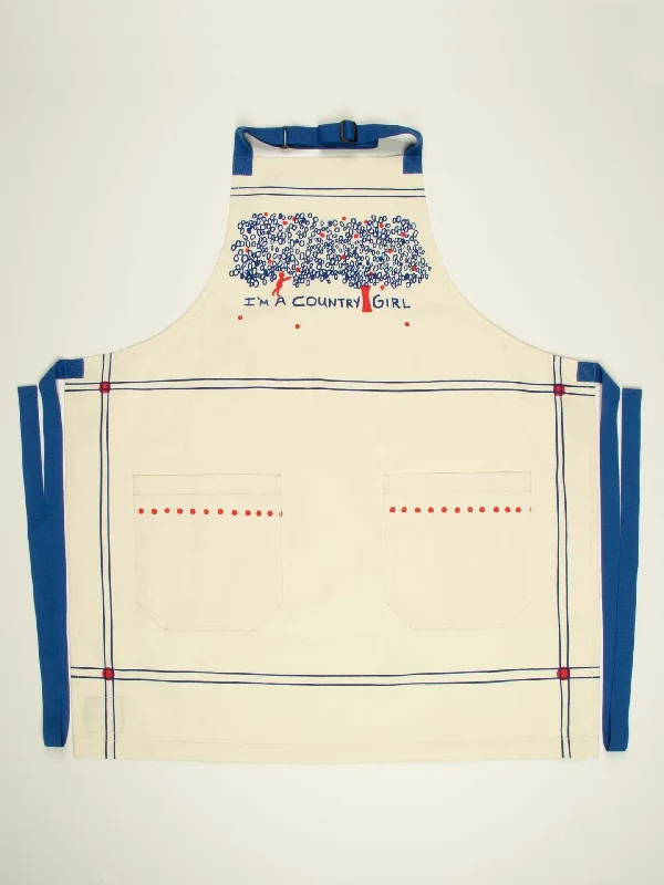 Women's over - the - calf socks with a stripe designI'm A Country Girl Apron