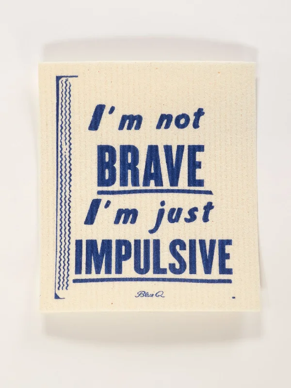 Women's thigh - high socks in a fishnet patternI'm Not Brave I'm Just Impulsive Swedish Dishcloth Women's thigh - high socks in a fishnet patternI'm Not Brave I'm Just Impulsive Swedish Dishcloth