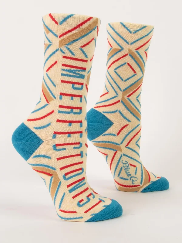 Women's moisture - wicking socks for sportsImperfectionist W-Crew Socks