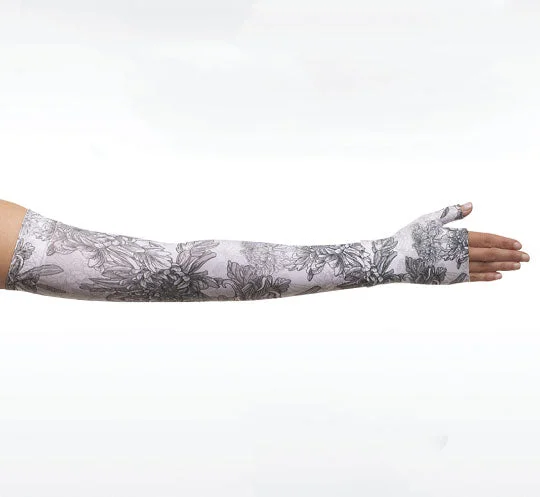 Juzo Soft Armsleeve w/ Silicone, Floral Gray