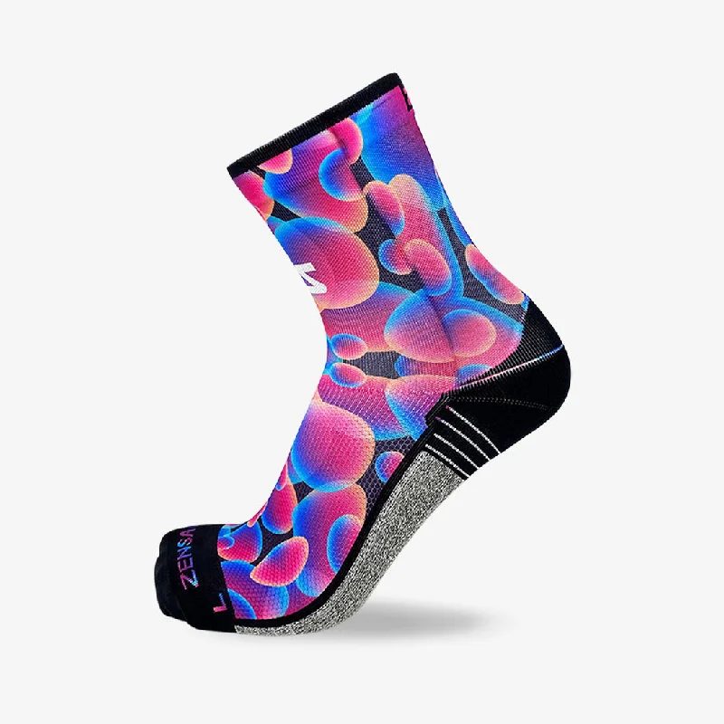 Lava Lamp Running Socks (Mini-Crew)