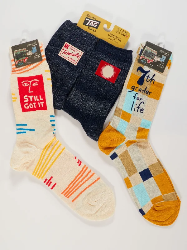 Women's wool - rich socks for winter warmthMan- Child Sale Pack