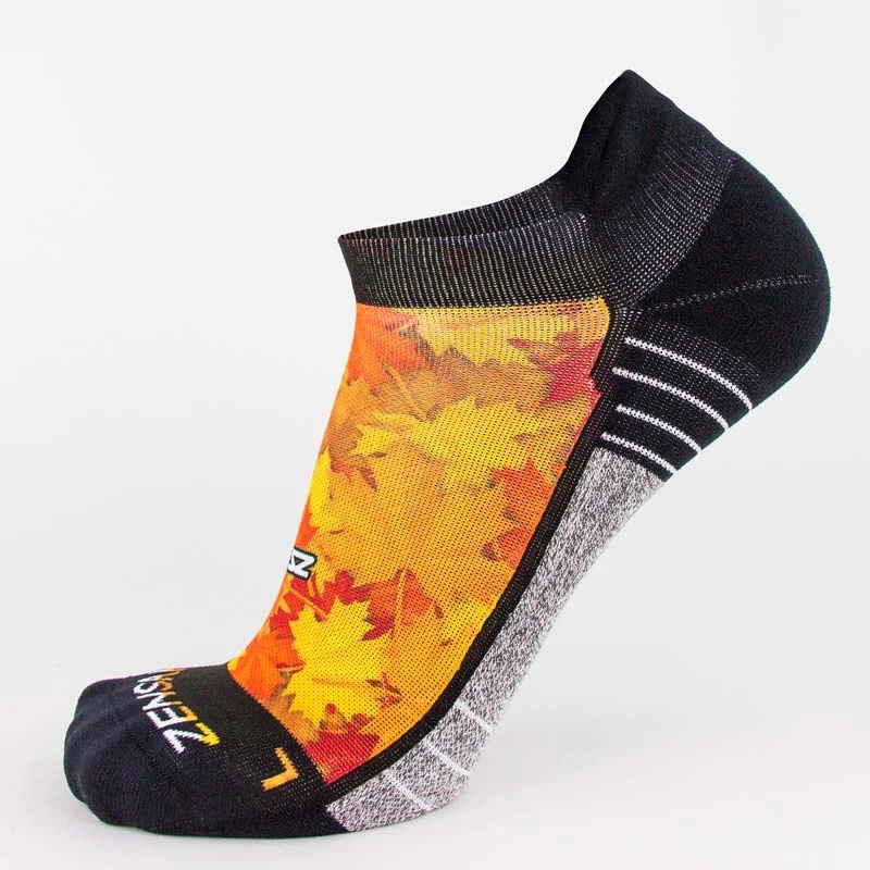Women's cushioned sole socks for shock absorptionMaple Leaves Running Socks (No Show) Women's cushioned sole socks for shock absorptionMaple Leaves Running Socks (No Show)