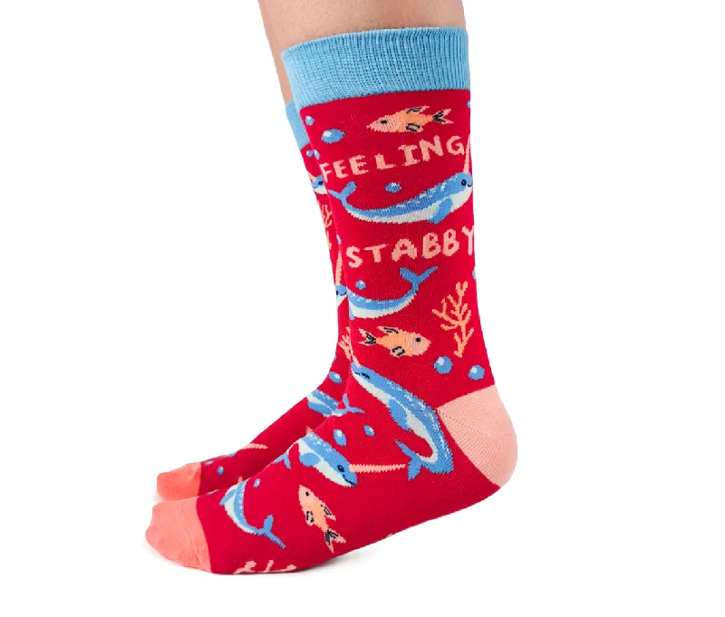 Women's thermal socks for cold weatherNaughty Narwhal Socks
