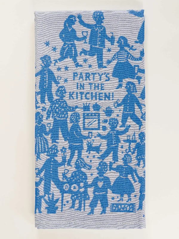 Party's In The Kitchen Dish Towel