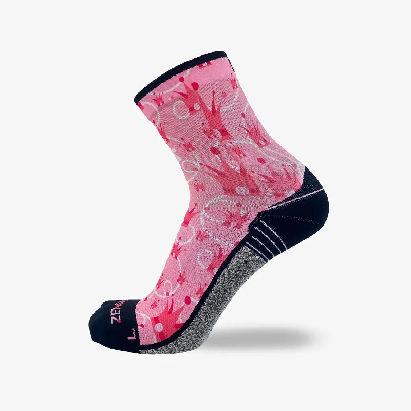 Women's knee - high socks with lace trimPrincess Crowns Socks (Mini-Crew)