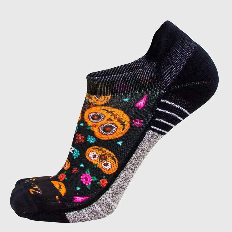 Women's no - show socks with a floral motifPumpkins Running Socks (No Show)