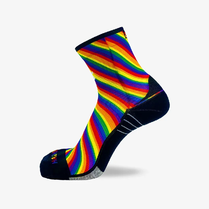 Women's silk - lined socks for a luxurious feelRainbow Flag Socks (Mini-Crew)