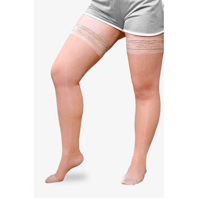 L&R ExoSheer™ Thigh High 20-30 mmHg w/ Silicone Top Band