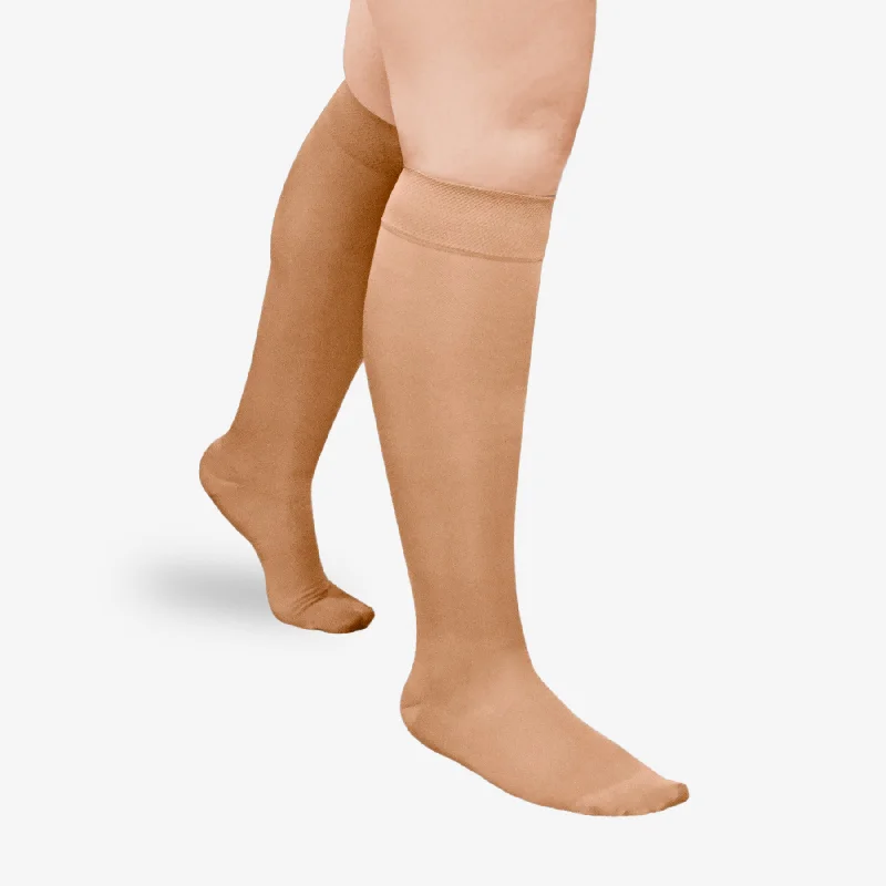 Women's wool - rich socks for winter warmthL&R ExoSoft™ Knee High 20-30 mmHg