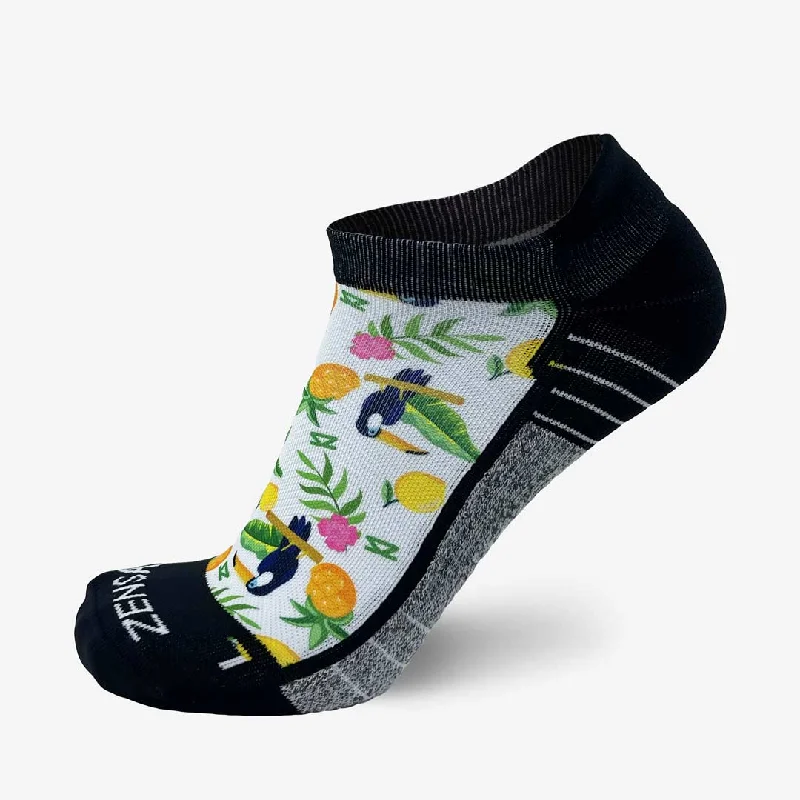Women's argyle - patterned thigh - high socksToucans Running Socks (No Show)