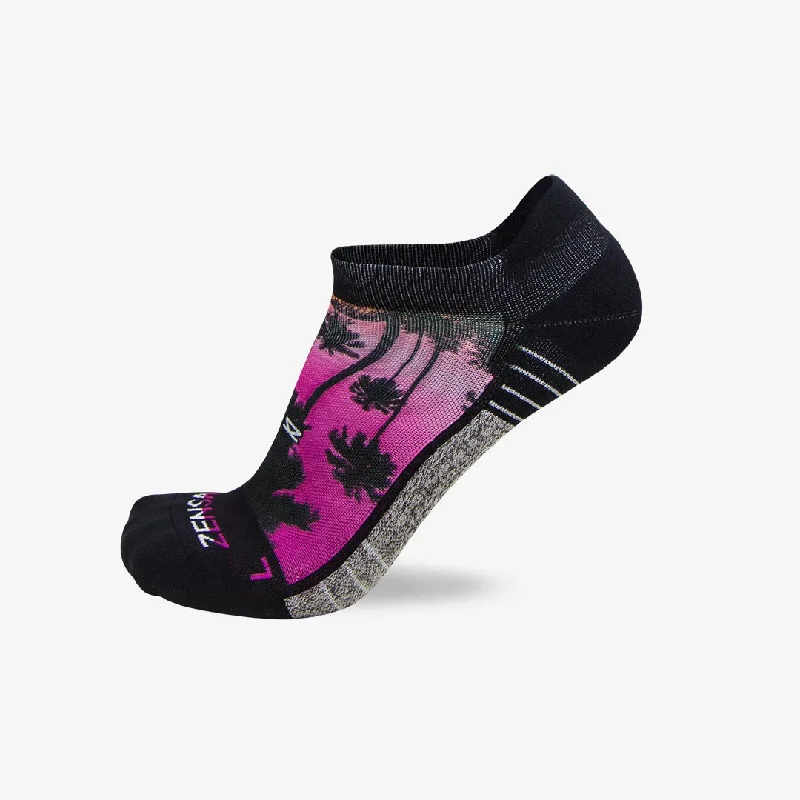 Women's argyle - patterned thigh - high socksTropical Palm Trees Socks (No Show)
