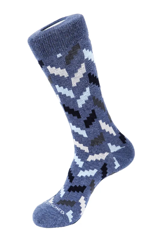 Zig & Zag Crew Sock