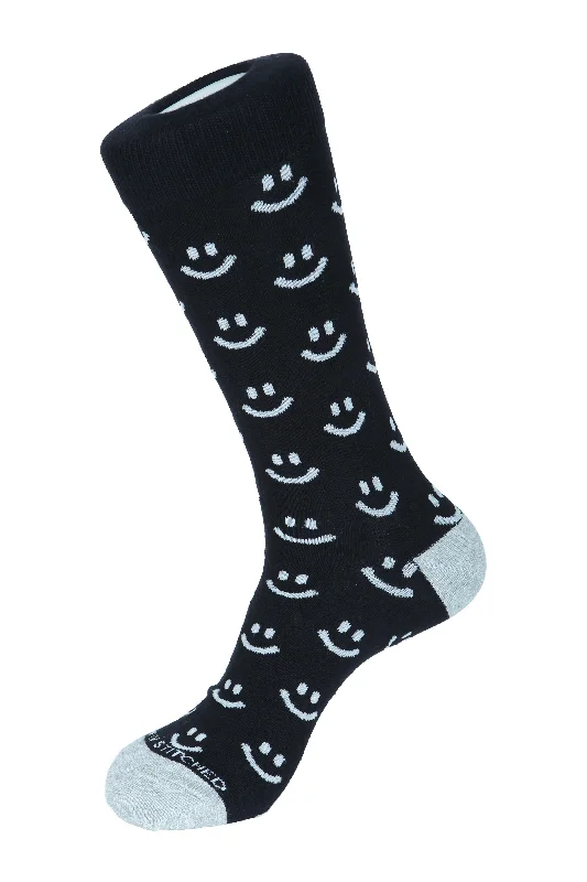 Smiley Face Crew Sock